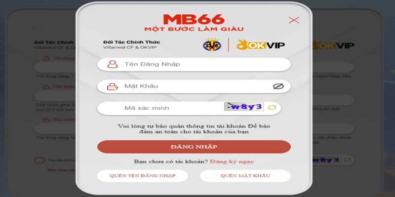 đăng ký Mb66 trên thiết bị di động